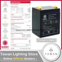 ราคา Sunny เเบตเตอรี่เเห้ง SLA12V 5Ah 7Ah 9Ah รุ่น SN12 Battery Sealed Lead Acid 12V-5Ah (12518713)