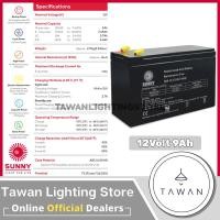 ราคา Sunny เเบตเตอรี่เเห้ง SLA12V 5Ah 7Ah 9Ah รุ่น SN12 Battery Sealed Lead Acid 12V-9Ah (12518715)