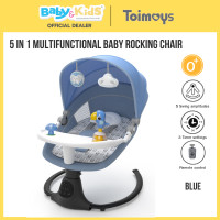 ราคา Toimoys 5 in 1 rocking chair เปลไกวเด็กอ่อน เปลไกวไฟฟ้าอัติโนมัติ BLUE08183 (12518745)