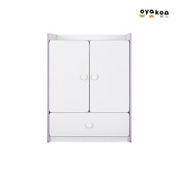 ราคา Carter the Cabinet ตู้เสื้อผ้าสำหรับเด็กพร้อมราวแขวน ขอบสีชมพู (12524251)