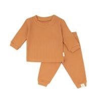 ราคา Little22 Minimal Pajamas เสื้อผ้าเด็ก ชุดเข้าเซท เสื้อแขนยาว กางเกงขายาวผ้าร่อง Brick,1T (12538959)