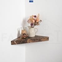 ราคา FASTTECT ชั้นวางของติดผนัง รุ่นตรงเข้ามุม ขนาด 35 x 35 ซม. - เปลี่ยนมุมว่าง ให้วางของได้ หินอ่อนน้ำตาล (12547457)