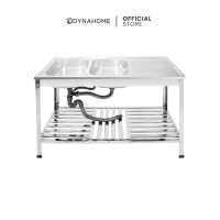 ราคา Dyna Home อ่างล้างจานสแตนเลส 2 หลุม รุ่น FS-12050-JT (12545147)