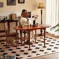 ราคา Bunise Folding Dining Table โต๊ะอาหารพับได้ SD45 145CM โต๊ะอาหารพับทำจากไม้เขียวของอเมริกาเหนือมั่นคง ความเงียบงาม 145CM Walnutwood (12563354)