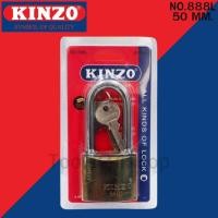 ราคา KINZO กุญแจทองเหลือง ห่วงยาว ขนาด 38, 50 mm. No.888L 50 mm. (12556698)