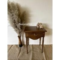 ราคา Naijanshop ตู้ข้างเตียง หัวเตียง วางโคมไฟ ผลิตจากไม้สัก ขนาด 34x45x60 ซม. normal (12565179)