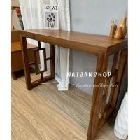 ราคา Naijanshop โต๊ะไม้สัก โต๊ะทำงาน โต๊ะคอนโซน เก้าอี้ทำงาน โต๊ะ (12565209)