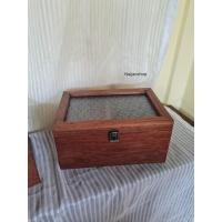 ราคา Naijanshop กล่องเก็บของ หีบเก็บของ ลังไม้ ที่เก็บเครื่องประดับ ขนาด 20x30 สุง 15 ซม. กระจกใสลายดอกไม้ (12565669)