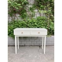 ราคา FairyHouse โต๊ะคอนโซล CT24-03 โต๊ะทำงาน ไม้ วินเทจ สีขาว สีดำ ขาว (12566298)