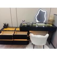 ราคา Lihong ND-015โต๊ะเครื่องแป้งสไตล์โมเดิร์นสีขาวมีไฟ(หมุนวางได้360°C) 100cm. สีดำ+6ลิ้นชัก+โบว์ (12585419)