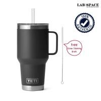ราคา YETI RAMBLER 35 OZ MUG WITH STRAW LID Black (12576581)