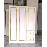 ราคา Hawa 90 Furniture ตู้เสื้อผ้าเด็ก บานเฟรม 3บาน 2ลิ้นชัก ดับเบิ้ลราว ดับเบิ้ลลิ้นชัก (เลือกสีได้) Hawa 90 Furniture ขาว-ขอบทอง (12534745)