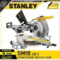 ราคา STANLEY เลื่อยองศา เลื่อยองศาสไลด์ ขนาด 10 นิ้ว (1,800 วัตต์) รุ่น SM18 (12535167)