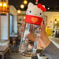 ราคา PP Home ขวดน้ำ Hello Kitty กระบอกน้ำ ขวดใส คิตตี้ น่ารัก ใส่เครื่องดื่ม ใส่ของจุกจิก เลโก้ water bottle 500 ML Hello Kitty (12547436)
