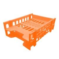 ราคา ORCA กะบะพลาสติก 2 ชั้น (รุ่นA2) สำหรับใส่กระดาษ A4 ผลิตจากพลาสติกคุณภาพดี แข็งแรงทนทาน สามารถวางซ้อนกันได้ ส้ม (12561040)