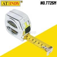 ราคา AT INDY ตลับเมตรชุบโครมเมี่ยม ขนาด 5 m. x 16FT No.TT25M สีเงิน (12556473)
