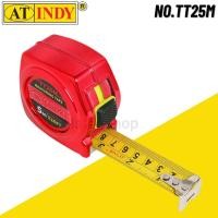ราคา AT INDY ตลับเมตรชุบโครมเมี่ยม ขนาด 5 m. x 16FT No.TT25M สีแดง (12556477)