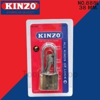ราคา KINZO กุญแจทองเหลือง ห่วงยาว ขนาด 38, 50 mm. No.888L 38 mm. (12556696)