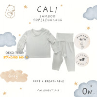 ราคา Cali ชุดเสื้อกางเกง เก็บพุง แขนขายาว 0-3 เดือน ผ้าใยไผ่ 95% สีพื้นพาสเทล นุ่มเย็น*ป้าย Cali baby Grey เสื้อกางเกง 0-3 (12566516)