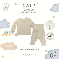 ราคา Cali ชุดเสื้อกางเกง เก็บพุง แขนขายาว 0-3 เดือน ผ้าใยไผ่ 95% สีพื้นพาสเทล นุ่มเย็น*ป้าย Cali baby Beige เสื้อกางเกง 0-3 (12566517)
