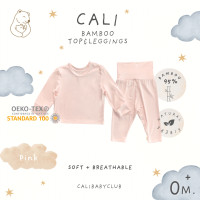 ราคา Cali ชุดเสื้อกางเกง เก็บพุง แขนขายาว 0-3 เดือน ผ้าใยไผ่ 95% สีพื้นพาสเทล นุ่มเย็น*ป้าย Cali baby Pink เสื้อกางเกง 0-3 (12566518)