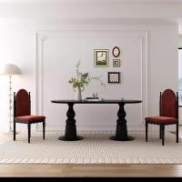 ราคา Bunis Oval dining table SD49 ชุดโต๊ะอาหารไม้ยางพารา รุ่น โต๊ะขนาด 140/160/180/200CM สีโอ๊ค 6-8 ที่นั่ง โต๊ะอาหารรูปเอลลิ 200*80*75CM (12563642)