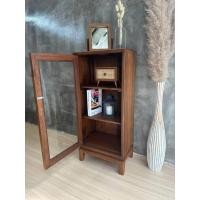ราคา Naijanshop ตู้โชว์ ตู้เก็บของ ขนาดมินิมอล 30x45x100 cm งานไม้สักแท้ normal (12565399)