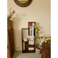 ราคา Naijanshop ชั้นโชว์ ทำจากไม้สัก ไม้วางของ ขนาด 12x40x100 ซม. normal (12565452)