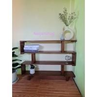 ราคา Naijanshop ชั้นวางของ เลข 5 ไม้สักแท้หนา สามารถโชว์ของ ฉากกัน มี 2 ขนาด ขนาดยาว (12565458)