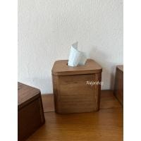 ราคา Naijanshop กล่องทิชชู่ กล่องไม้สัก ที่ใส่ทิชชู มี 3 ขนาด TISSUE BOX แบบม้วน (12565646)