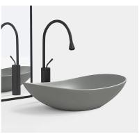 ราคา Thong อ่างล้างหน้าแบบลอย แบรนด์ "ทอง" รุ่นสีทึบหนา Matte Grey (12569948)