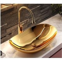 ราคา Thong อ่างล้างหน้าแบบลอย แบรนด์ "ทอง" รุ่นสีทึบหนา Spark Gold (12569954)