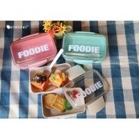 ราคา KOKOEKO กล่องข้าวฟางข้าวสาลี2ชั้น ฝาพลาสติกใส ชมพู (12562330)