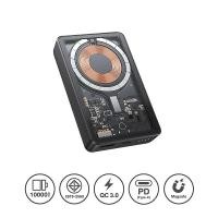 ราคา Remax Power Bank 10000mAh (W1027,Wireless Magnetic) Black รุ่น D2300238 (12562377)