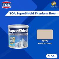 ราคา TOA SuperShield Titanium Sheen ทีโอเอ ซุปเปอร์ชิลด์ สีน้ำทาภายนอกและภายใน ชนิดเนียน ขนาด 1 กล. #8778 Walnut Cream (12574671)
