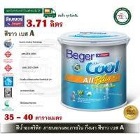 ราคา BegerCool All Plus 3.71 ลิตร เบเยอร์คูล ออลพลัส กึ่งเงา Semi-Gloss สีขาวกันร้อน สีน้ำ สีน้ำภายนอก สีน้ำภายใน สีขาว เบส A (12575094)
