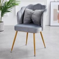 ราคา FairyHouse พร้อมส่ง เก้าอี้ทานอาหาร รุ่นโบว์ เก้าอี้โต๊ะเครื่องแป้ง เก้าอี้แต่งคาเฟ่ เทา (12566380)