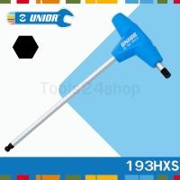 ราคา UNIOR ประแจ หกเหลี่ยม ด้ามตัวที หัวบอลล์ No.193HXS 3mm. (12558025)