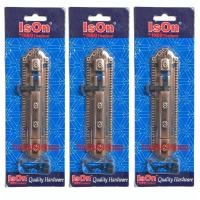 ราคา กลอนประตู สีรมดำ ลายมะยม ยาว 4" ยี่ห้อ ISON (3อัน/ชุด) = 99บาท ใช้ติดตั้งล็อคประตู ลายลูกเสือ (12558108)