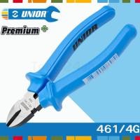 ราคา UNIOR คีมปากเฉียง ด้ามฟ้ามีปีก ขนาด 5.1/2",6.1/4" No.461/4G 6.1/4" (12558244)