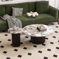 ราคา Wuxury furniture โต๊ะกลางโซฟา TOPหินarabescato นำเข้า สวยหรู โต๊ะหินอ่อน โต๊ะกลม ส่งฟรี โต๊ะกลมใหญ่ 90 cm (12559810)