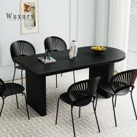 ราคา Wuxury.furniture โต๊ะกินข้าว โต๊ะทานข้าว เคาท์เตอร์ Style Nordic ไม้เนื้อแข็ง ส่งฟรี รุ่นTop ไม้เนื้อแข็ง กว้าง160 ยาว80 cm (12559888)