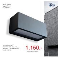 ราคา By Sangudom-แสงอุดมไลท์ติ้ง - โคมไฟผนังภายนอกโมเดิร์น 26-2368-E27-BK@ (12578195)