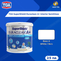 ราคา TOA SuperShield Duraclean A+ Interior ทีโอเอ ซุปเปอร์ชิลด์ ดูราคลีน เอ พลัส สีน้ำภายใน เบส A สีขาว ขนาด 2.5 กล. ชนิดกึ่งเงา (12575241)