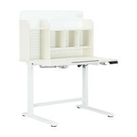 ราคา INDEX LIVING MALL โต๊ะปรับไฟฟ้าพร้อมชั้นวางของ รุ่นมอริช สีขาว (12571474)