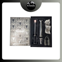 ราคา Premium Wine Accessories Set 6 Pieces ชุดเปิดขวดไวน์ อุปกรณ์เปิดขวดไวน์ Wine Opener Set, Stoppers, Pourer, Foil Cutter Tirrinia Pink (12551323)