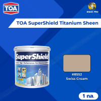 ราคา TOA SuperShield Titanium Sheen ทีโอเอ ซุปเปอร์ชิลด์ สีน้ำทาภายนอกและภายใน ชนิดเนียน ขนาด 1 กล. #8552 Swiss Cream (12574672)