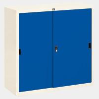 ราคา Iconic Furniture ตู้บานเลื่อนทึบ 3 ฟุต รุ่น SL-3 น้ำเงิน W88 x D40 x H88 (10238945)
