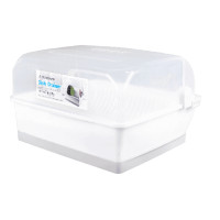 ราคา gome ที่คว่ำจานพร้อมฝาครอบ 42x48x27 ซม. สีขาว (12428611)