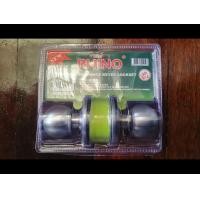 ราคา rhino ลูกบิด ลูกบิดประตู ลูกบิดสแตนเลส ลูกบิดประตูห้องนอน ยี่ห้อ ไรโน่ ไส้ทองเหลือง (รุ่น.5200ss) เกรดb by jhw (12502822)